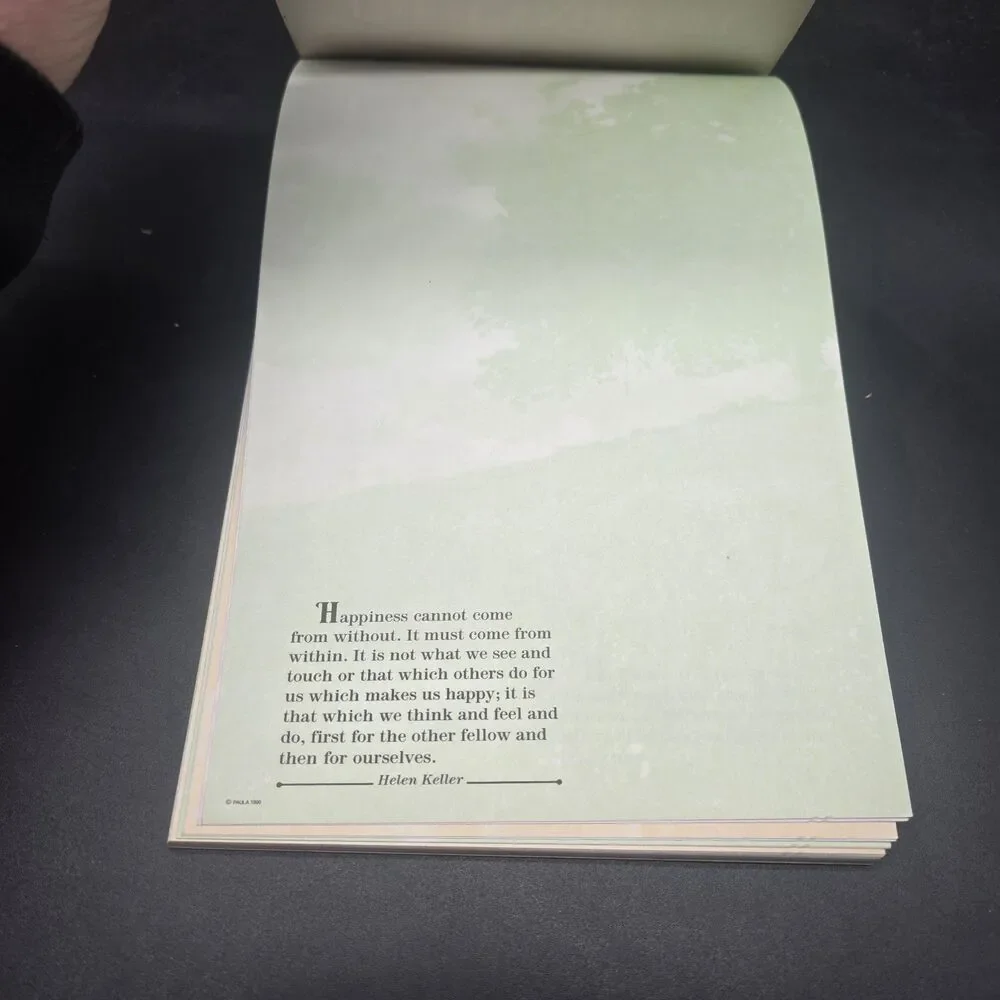 Vintage 1990 C.M. Paula Co Stationery Pad The Language Of Friendship Quotes